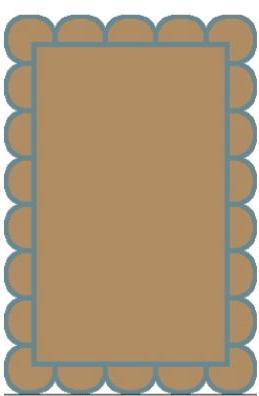 Blue Scallop Jute