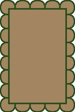 Green Scallop Jute